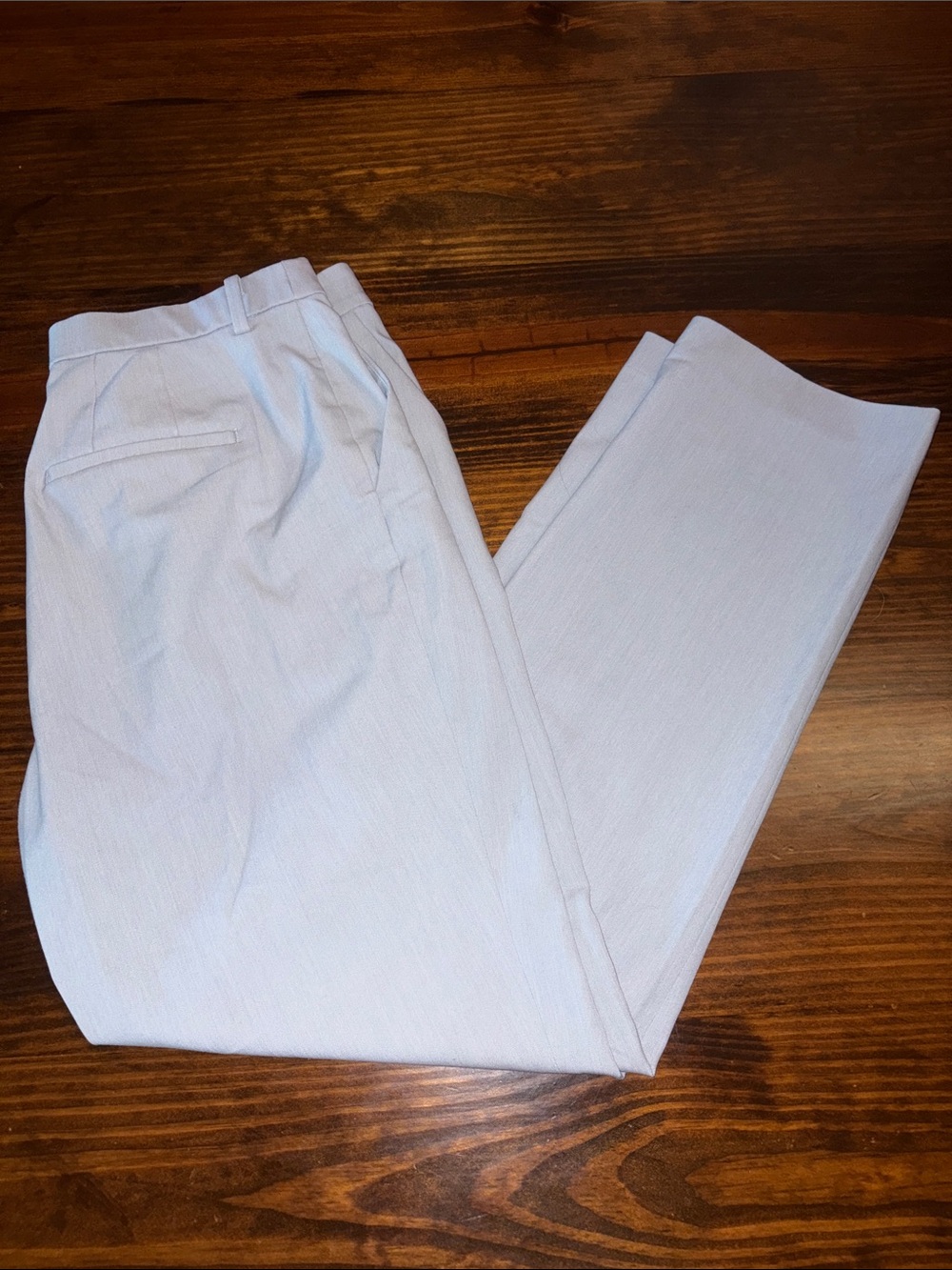 UNIQLO Sky Blue trouser pant Flat Front